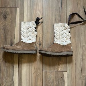 Knit Bailey Bow UGG Boots
